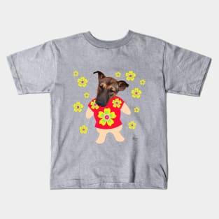 Ting Funny Cartoon Lovely Dog. Kids T-Shirt